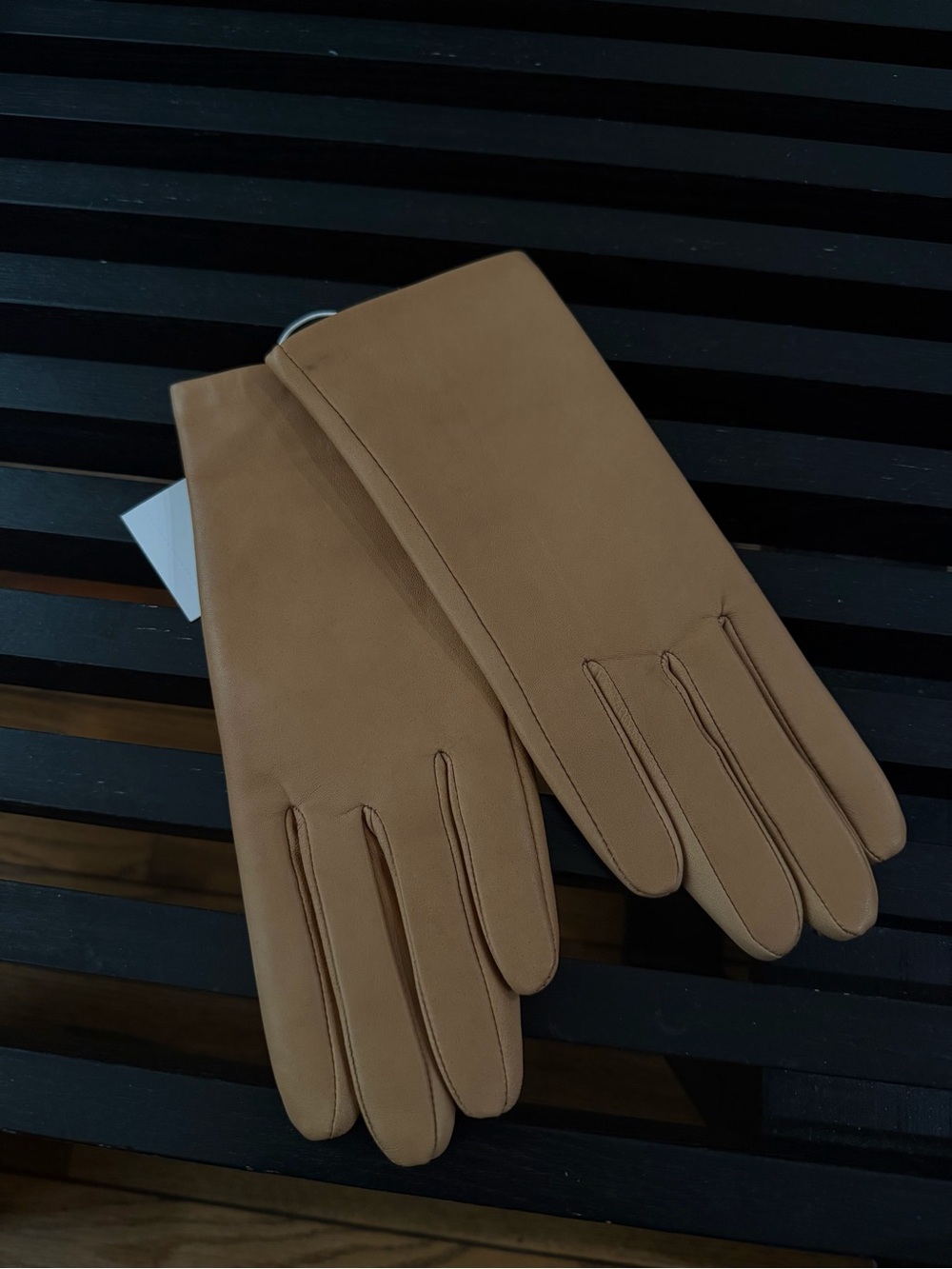 Vince Tan Leather Women's Gloves